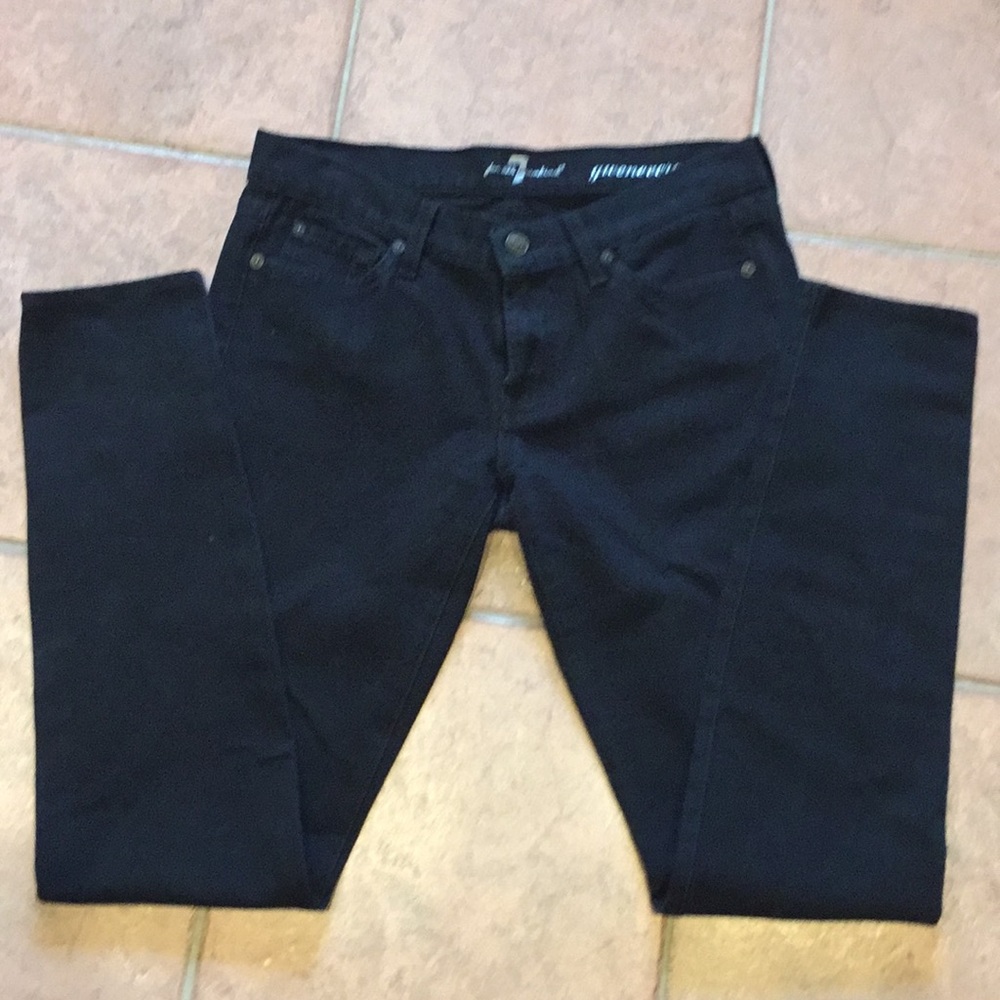 7 For all Mankind black jeans